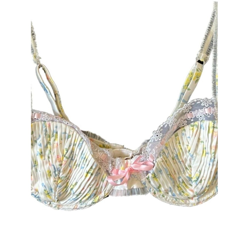 For Love & Lemons Charlotte Bra M Floral Lace Coquette